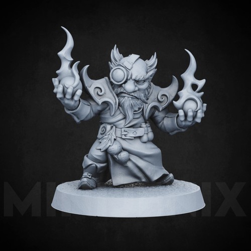 Gnome warlock fantasy - gnome, ||