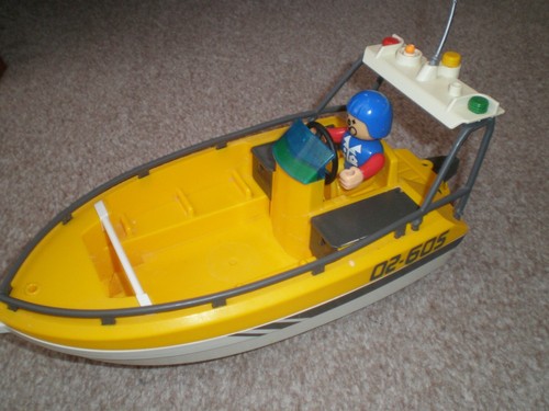 Vintage playmobil speedboat - vintage,