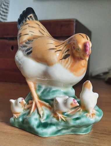 Vintage mother hen with - mother,