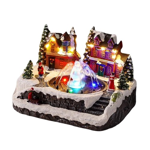 Christmas snow village - village, house
