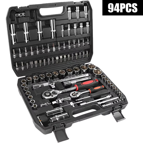 94pc ratchet wrench set 4 - ratchet, 1/4