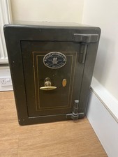 Vintage Fire Resistant Safe - Samuel Withers classic in good working condition.