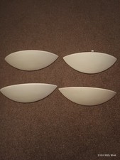 4x Searchlight Ceramic Gypsum Plaster Dimmable Wall Lights Paintable Uplighter