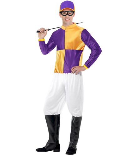 Men horse jockey costume - horse,