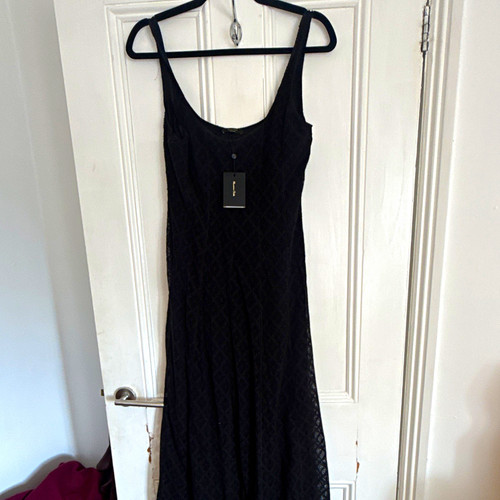 Massimo dutti black lace maxi - dutti,