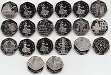 UK Fifty Pence Coins 50p 2000