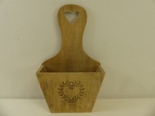 (RefJOH7) Wooden handy hangable storage box, heart design letters keys