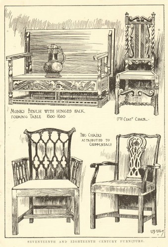 17c 18c furniture monks - 18c,