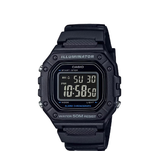 Casio men 218h - men's, w-218h-1avcf