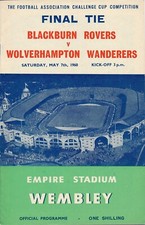 FA CUP FINAL PROGRAMME 1960 Wolves v Blackburn Rovers