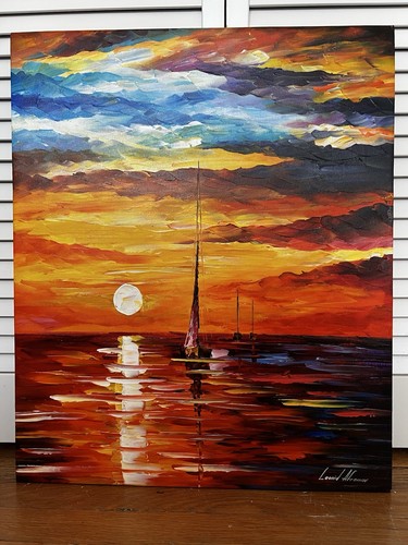 Leonid afremov lonely - afremov"lonely, evening