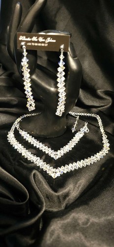 Bridal necklace set - bridal, swarovski