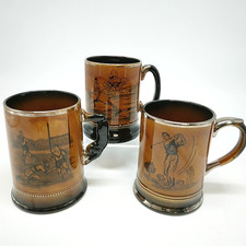 X3 Arthur Wood Tankards