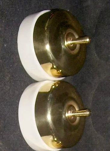 Vintage brass and - and, porcelain