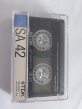 1 X TDK SA 42 MINUTES,TYPE II CASSETTE TAPE, OPENED NEVER USED,JAPAN