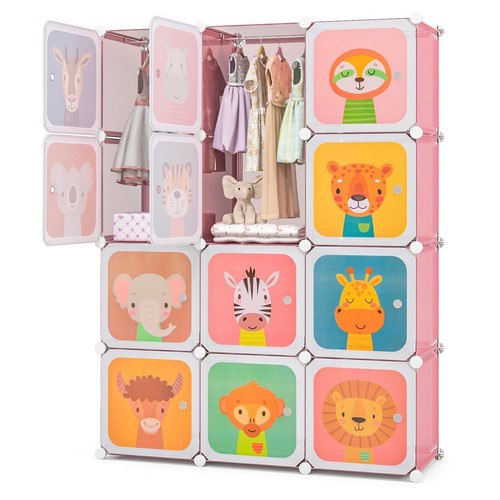 Portable kids wardrobe - portable, 12-cube