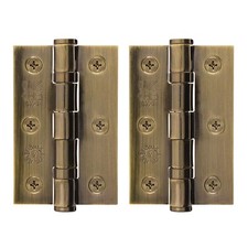Antique brass door hinges - door, hinges,