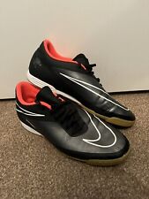 NIKE Hypervenom Phade IC Size UK 11 Mens Black White Football Boots Astro Turf