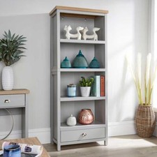 Living Room Furniture Grey Oak Coffee Console TV Stand Solid Bookcase 36mm Top