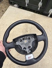 FORD fiesta mk6  S - black LEATHER Steering Wheel