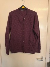 Mia Moda Purple Diamond Knit
