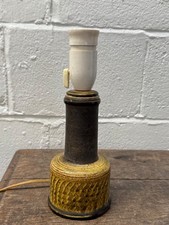 STYLISH VINTAGE NILS KAHLER TABLE LAMP DENMARK - GLAZED STONEWARE