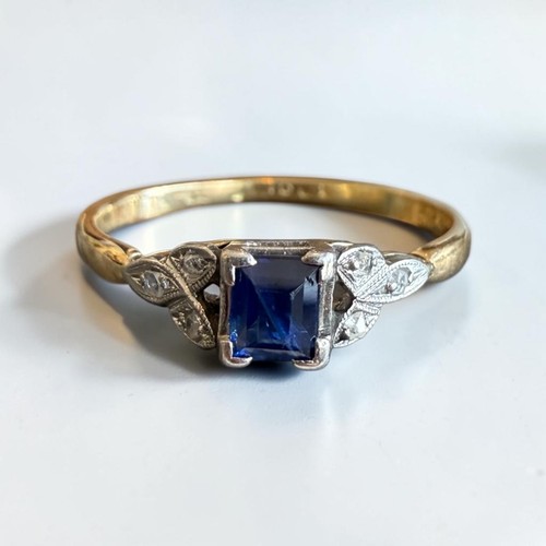 18ct gold edwardian - sapphire, &