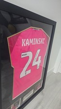 Thomas Kaminski signed Luton Town FC shirt framed 2023/24 with COA