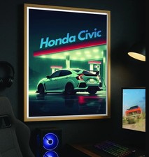 Honda Civic Type R Poster: JDM