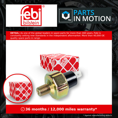 Oil pressure switch - oil,