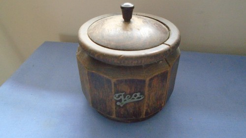Antique tea caddy - antique, wood
