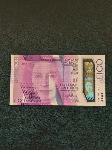 One hundred pound gibraltar - pound,