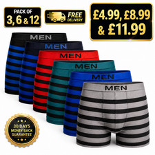 3 6 12 Pack Mens Boxer Briefs