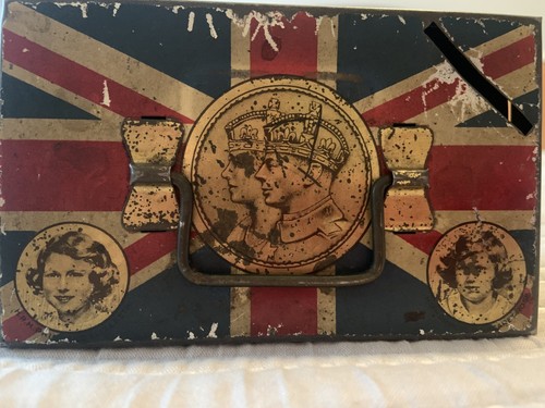 George coronation tin box - george,