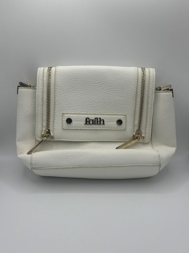 White faux leather - white,