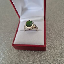 Canadian Ammolite ring in Platinum over Sterling silver N (7)