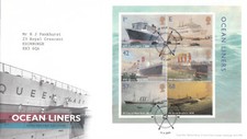 Ocean Liners minisheet GB RM FDC Southampton 2004 (104912)