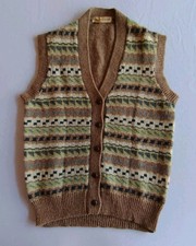 Knitted Vest Hippie Boho Vintage/Retro one size