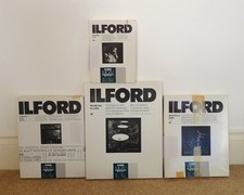 Set ILFORD Photographic Paper Pearl Various Sizes Black White Darkroom Printing 
