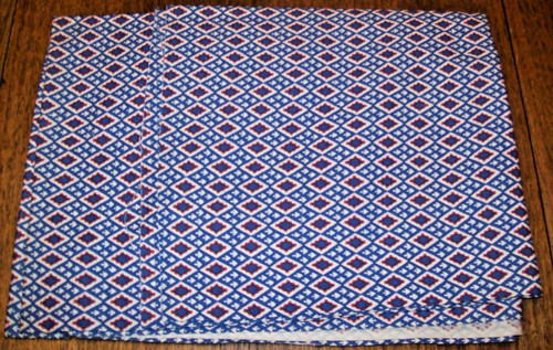 Vtg feed sack fabric - vtg, blue
