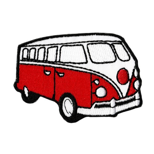 Retro camper van embroidered - retro,