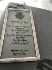Auld Lang stone Robert burns