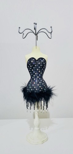 Vintage black corset jewellery - vintage,