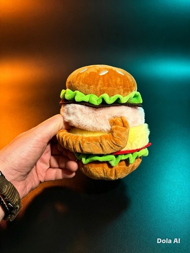 Plush cheeseburger ear muffs - cheeseburger,
