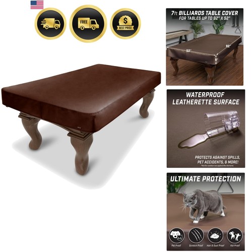 Leatherette pool table - 7,