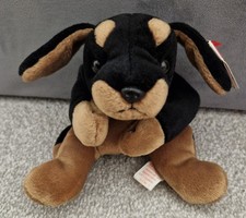 VINTAGE 1996 TY BEANIE BABIES " DOBY THE DOBERMAN PINSCHER", 
