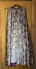 VINTAGE GOTHIC HOODED CAPE CLOAK BEAUTIFUL CRUSHED VELVET