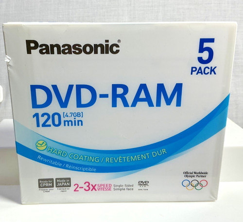 Panasonic dvd ram pack - panasonic, 4.7gb