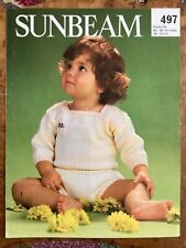 Baby Knitting Patterns DK Jumpers & Shorts 18-22” Sunbeam 497