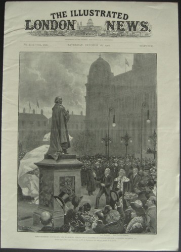 1902 william gladstone statue - william,